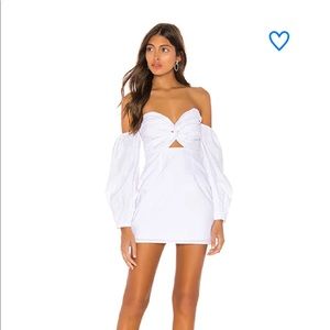 Superdown flynn ruched sleeve dress (revolve)